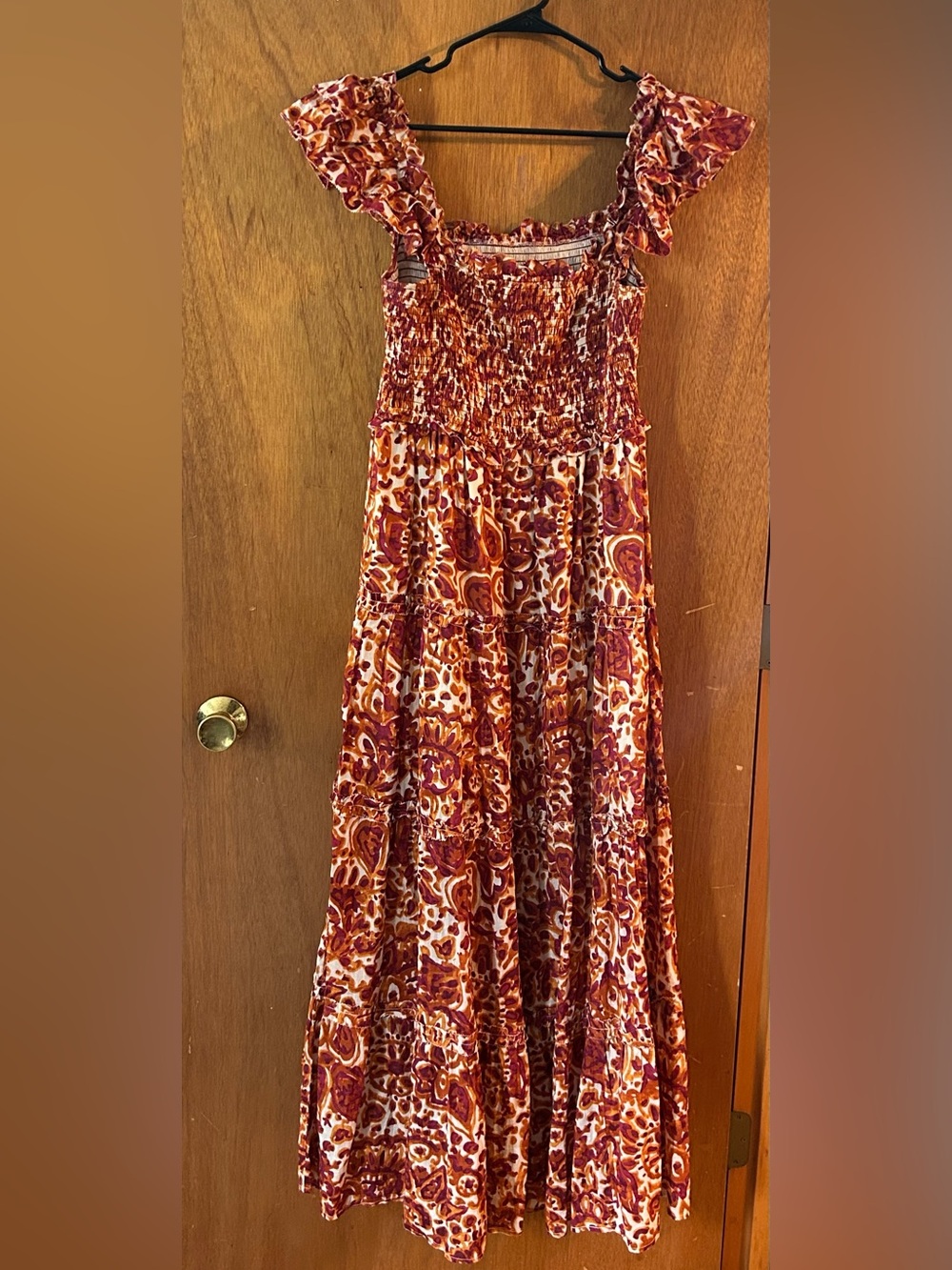 House of Harlow 1960 Multi Smocked Tiered Maxi Dress - Picture 2 of 4